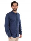 CAMICIA COLLO COREANO FB UOMO BLU