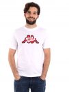 T-SHIRT LOGO GETTO KAPPA UOMO BIANCO