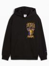 FELPA CON CAPPUCCIO PUMA BAMBINO NERO