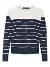 VERO MODA ALMA LS - BLU-BIANCO
