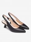 SLINGBACK CON INSERTO ELASTICO NERO GIARDINI DONNA NERO
