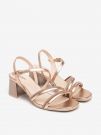 NERO GIARDINI SANDAL - PLATINO
