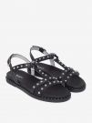 SANDALI CON BORCHIE NERO GIARDINI DONNA NERO