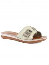 CIABATTA CON FASCIA INBLU DONNA PLATINO