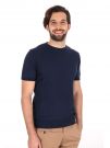 T-SHIRT IN MAGLIA TRAFORATA FB UOMO BLU