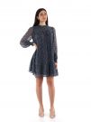 VESTITO CON COLLETTO ALLA COREANA PEPE JEANS DONNA BLU