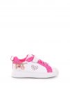 SNEAKERS CON STRAP LOVE DETAILS BAMBINA BIANCO FUXIA