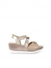 SANDALO CON ZEPPA E FASCE INCROCIATE VALLEVERDE DONNA SAND