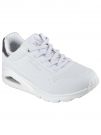 SNEAKERS UNO SHIMMER SKECHERS DONNA BIANCO ARGENTO