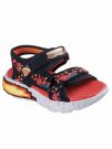 SANDALO MEGA-SPLASH  SKECHERS BAMBINO ROSSO NERO
