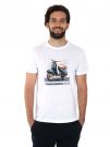 T-SHIRT CON STAMPA YES ZEE UOMO GESSO