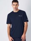 T-SHIRT CON LOGO PICCOLO CHAMPION UOMO BLU