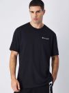 T-SHIRT CON LOGO PICCOLO CHAMPION UOMO NERO