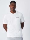 T-SHIRT CON LOGO PICCOLO CHAMPION UOMO BIANCO