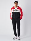 TUTA CHAMPION CON ZIP UOMO ROSSO NERO