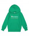 FELPA CON CAPPUCCIO CHAMPION BAMBINO VERDE