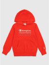 FELPA CON CAPPUCCIO CHAMPION BAMBINO ROSSO