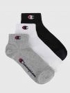 CHAMPION CALZE 3 PZ MODELLO SOPRA LA CAVIGLIA - ASSORTITO