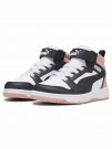SNEAKERS CON STRAPPO PUMA REBOUND V6 MID DA BAMBINA NERO ROSA