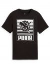 T-SHIRT GRAPHICS LOGO PUMA BAMBINO NERO