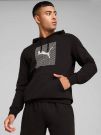 FELPA CON CAPPUCCIO PUMA UOMO NERO