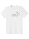 T-SHIRT STAMPA METALLIZZATA PUMA DONNA BIANCO