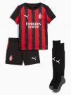 MINI KIT COMPLETO HOME AC MILAN PUMA BAMBINI ROSSO NERO