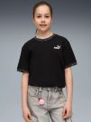 T-SHIRT GIROCOLLO PUMA DA BAMBINA NERO