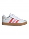 SNEAKERS VL COURT 3.0 ADIDAS BAMBINA BIANCO ROSA