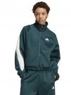 FELPA CON ZIP STADIUM ADIDAS DONNA VERDONE