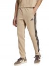 PANTALONE TUTA ESSENTIALS 3-STRIPES FLEECE ADIDAS DA UOMO NOCCIOLA