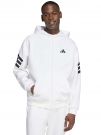 FELPA CON CAPPUCCIO FULLZIP ADIDAS UOMO BIANCO
