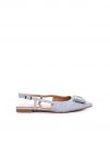 SLINGBACK BASSA CON FIBBIA CLYO' DONNA AZZURRO