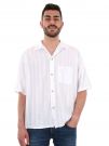 CAMICIA A MANICHE CORTE ARAGONES FB UOMO BIANCO