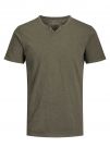 T-SHIRT MANICA CORTA JACK & JONES UOMO VERDE MILITARE
