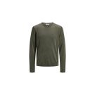 PULLOVER LEO JACK&JONES DA UOMO VERDE MILITARE