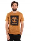 T-SHIRT LOGO A CONTRASTO TIMBERLAND UOMO OCRA