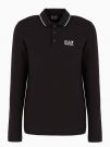 POLO MANICA LUNGA EMPORIO ARMANI 7 DA UOMO NERO