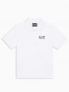 POLO IN JERSEY EA7 EMPORIO ARMANI RAGAZZO BIANCO