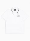 POLO IN PIQUET EA7 EMPORIO ARMANI RAGAZZO BIANCO