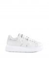 SNEAKERS KIM CON STRASS SHOPART DONNA BIANCO ARGENTO