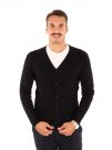 CARDIGAN UOMO CONSENSO IN VISCOSA - NERO