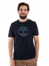 T-SHIRT CON LOGO TIMBERLAND UOMO BLU