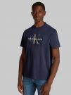 T-SHIRT MONOGRAMMA HERO CALVIN KLEIN JEANS DA UOMO BLU