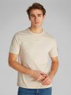 T-SHIRT BADGE REGULAR TEE CALVIN KLEIN JEANS UOMO BEIGE