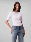 T-SHIRT MANICHE TRE QUARTI CALVIN KLEIN JEANS DONNA BIANCO