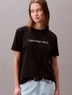 T-SHIRT LOGO CLASSIC CALVIN KLEIN JEANS DONNA NERO