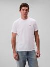 T-SHIRT BADGE CALVIN KLEIN JEANS UOMO BIANCO