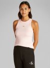 CANOTTA WOVEN LABEL CALVIN KLEIN JEANS DONNA ROSA