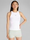 CANOTTA WOVEN LABEL CALVIN KLEIN JEANS DONNA BIANCO